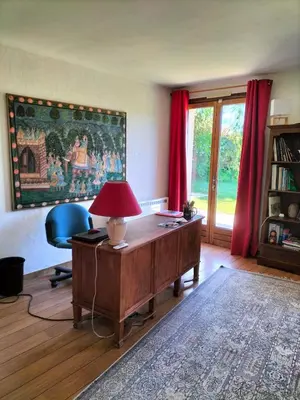 Coin salon dans l'établissement Le jardin des oiseaux