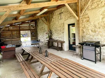 Plan de l'établissement Gîte avec jardin privé, proche des châteaux, animaux admis - FR-1-381-627