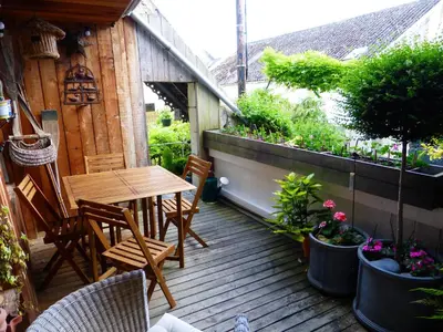 Vue générale sur la montagne ou vue sur la montagne depuis la maison de vacances