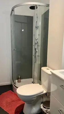 Salle de bains dans l'établissement Studio Bali I spacieux avec jardin d'été I proche Futuroscope