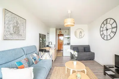 Coin salon dans l'établissement Le Chaumont - Appt 4 personnes
