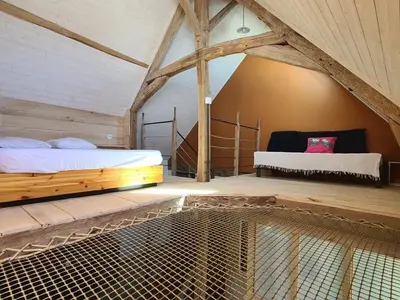 Un ou plusieurs lits dans un hébergement de l'établissement Gîte de l'Aiguille
