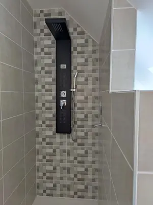 Salle de bains dans l'établissement Gîte des Toucanes