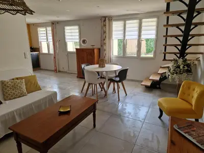 Coin salon dans l'établissement MAISON à la CAMPAGNE