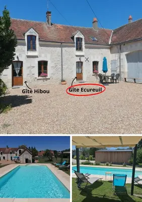 Piscine de l'établissement Gîte Ecureuil avec piscine 4-6 personnes ou située à proximité