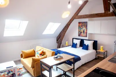 Un ou plusieurs lits dans un hébergement de l'établissement Logement Cosy au cœur de Blois