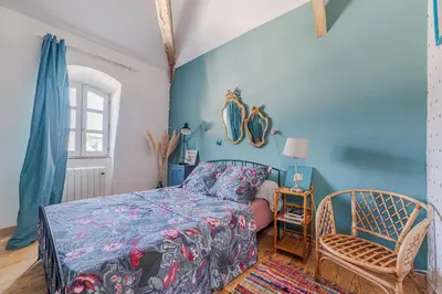 Un ou plusieurs lits dans un hébergement de l'établissement La Maison des Docks - 30min de Tours