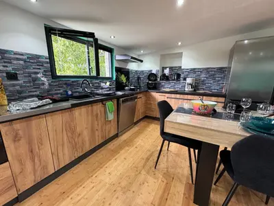 Cuisine ou kitchenette dans l'établissement Panorama