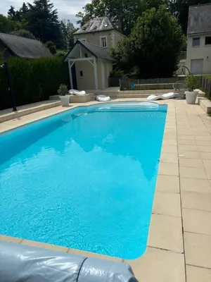 Piscine de l'établissement Gîte clair matin Classé 3 étoiles ou située à proximité