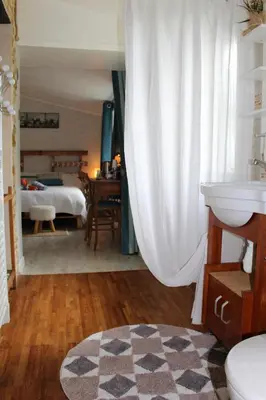 Un ou plusieurs lits dans un hébergement de l'établissement Chambre Douceur Angevine