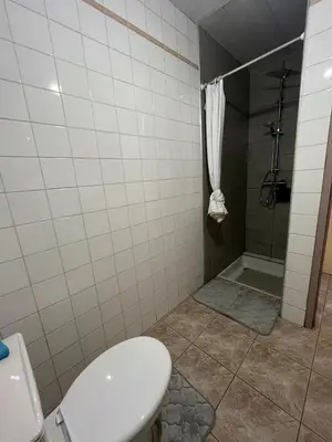 Salle de bains dans l'établissement Studio au Haras