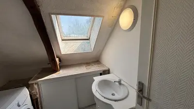 Salle de bains dans l'établissement Maison familiale à la campagne