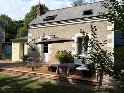Jardin de l'établissement Maison de charme en bord de Loire