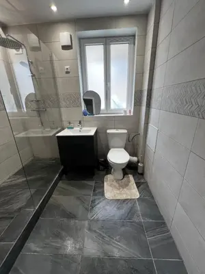 Salle de bains dans l'établissement Studio Zoo & Châteaux