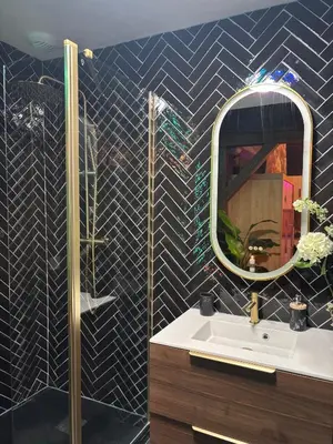 Salle de bains dans l'établissement Cocon d'Amour - Old Tours