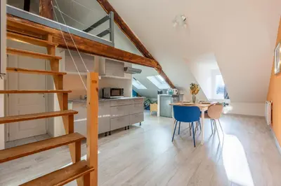 Cuisine ou kitchenette dans l'établissement Le Costa Brava - Hyper centre