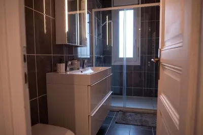 Salle de bains dans l'établissement Escapade tourangelle
