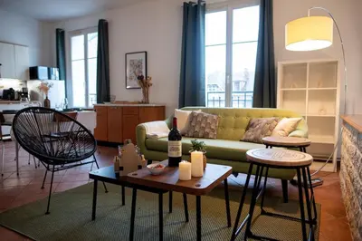 Coin salon dans l'établissement Escapade tourangelle