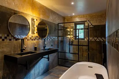 Salle de bains dans l'établissement Villa Eco Chic