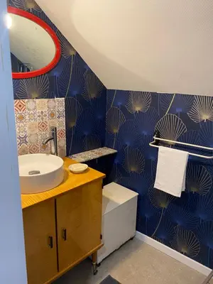 Salle de bains dans l'établissement Casa Luna