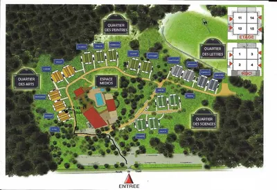 Plan de l'établissement cottage Le Vau15