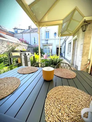 Balcon ou terrasse dans l'établissement Maison de charme Hyper centre