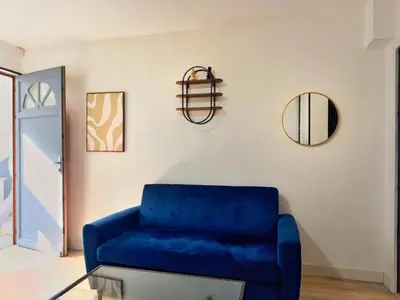 Coin salon dans l'établissement Le Beige