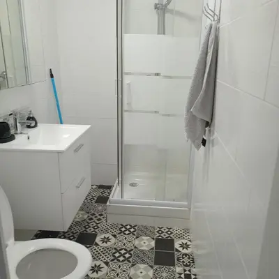 Salle de bains dans l'établissement Maison agreable