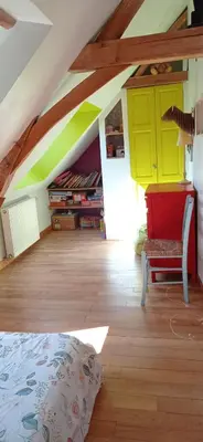 Coin salon dans l'établissement Gîte 3 chambres dans Longère aux Rosiers-sur-Loire