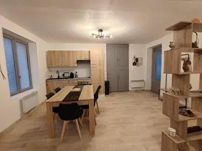 Cuisine ou kitchenette dans l'établissement Maison familiale proche Zoo