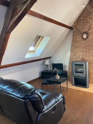Coin salon dans l'établissement Gîte tourangeau dans la vallée de la Loire