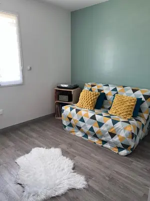 Coin salon dans l'établissement Chambre d'Hôtes