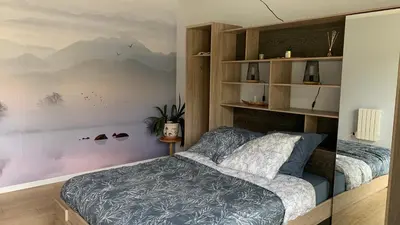 Un ou plusieurs lits dans un hébergement de l'établissement Chambre d'Hotes au Haras des Fenucy