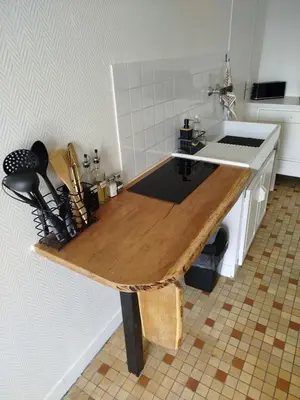 Cuisine ou kitchenette dans l'établissement Aubocoteau