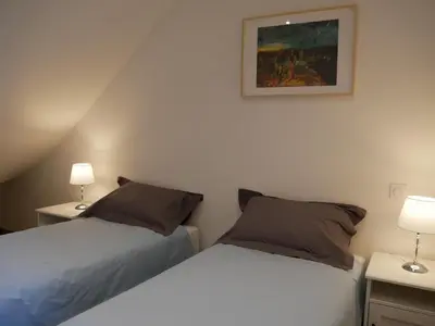 Un ou plusieurs lits dans un hébergement de l'établissement Le Paon du jour en Touraine