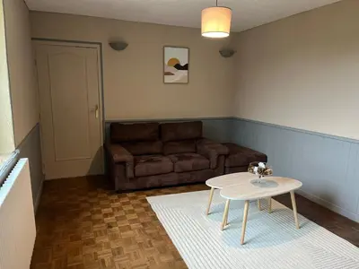 Coin salon dans l'établissement Maison de campagne entre Le Mans et Tours