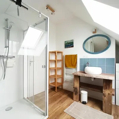 Salle de bains dans l'établissement La Tuilerie