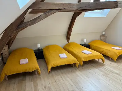 Coin salon dans l'établissement La Maison du Clocher