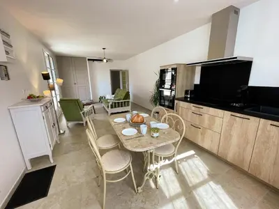 Cuisine ou kitchenette dans l'établissement Gîte tout confort avec jardin clos à Pocé-sur-Cisse - FR-1-381-630