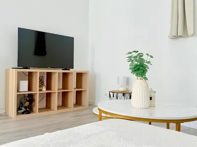 Télévision ou salle de divertissement dans l'établissement L'ancienne biscotterie