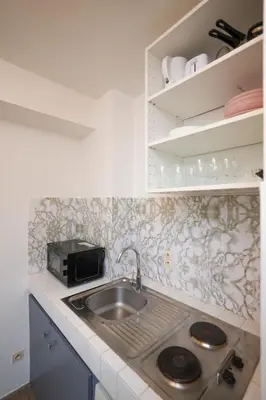 Cuisine ou kitchenette dans l'établissement Appartement hyper centre ville