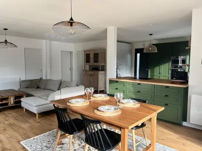 Cuisine ou kitchenette dans l'établissement Maison 3 chambres