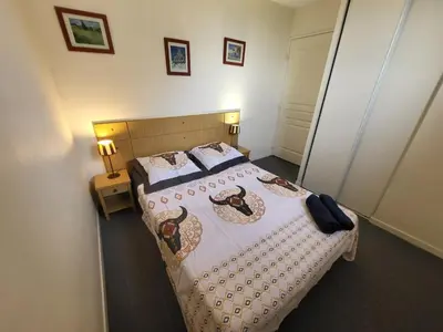 Un ou plusieurs lits dans un hébergement de l'établissement Havre de paix à Azay-le-Rideau - piscine chauffée