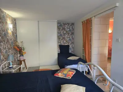 Un ou plusieurs lits dans un hébergement de l'établissement Maison campagnarde