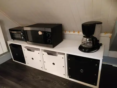 Cuisine ou kitchenette dans l'établissement Gare pleinitude