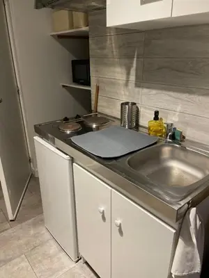 Cuisine ou kitchenette dans l'établissement Le Logis Saumur