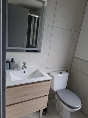 Salle de bains dans l'établissement Quiet apartment Chamaillard 2