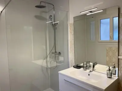 Salle de bains dans l'établissement La Grande Goupillère - Campagne - Proche circuit - 5p