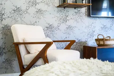 Coin salon dans l'établissement Maison Familiale au coeur de la Touraine - Jardin