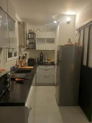 Cuisine ou kitchenette dans l'établissement Chambre pour une personne chez l'habitant